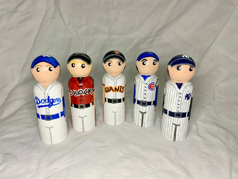 Baseball Team Peg Doll - Etsy | Etsy (US)