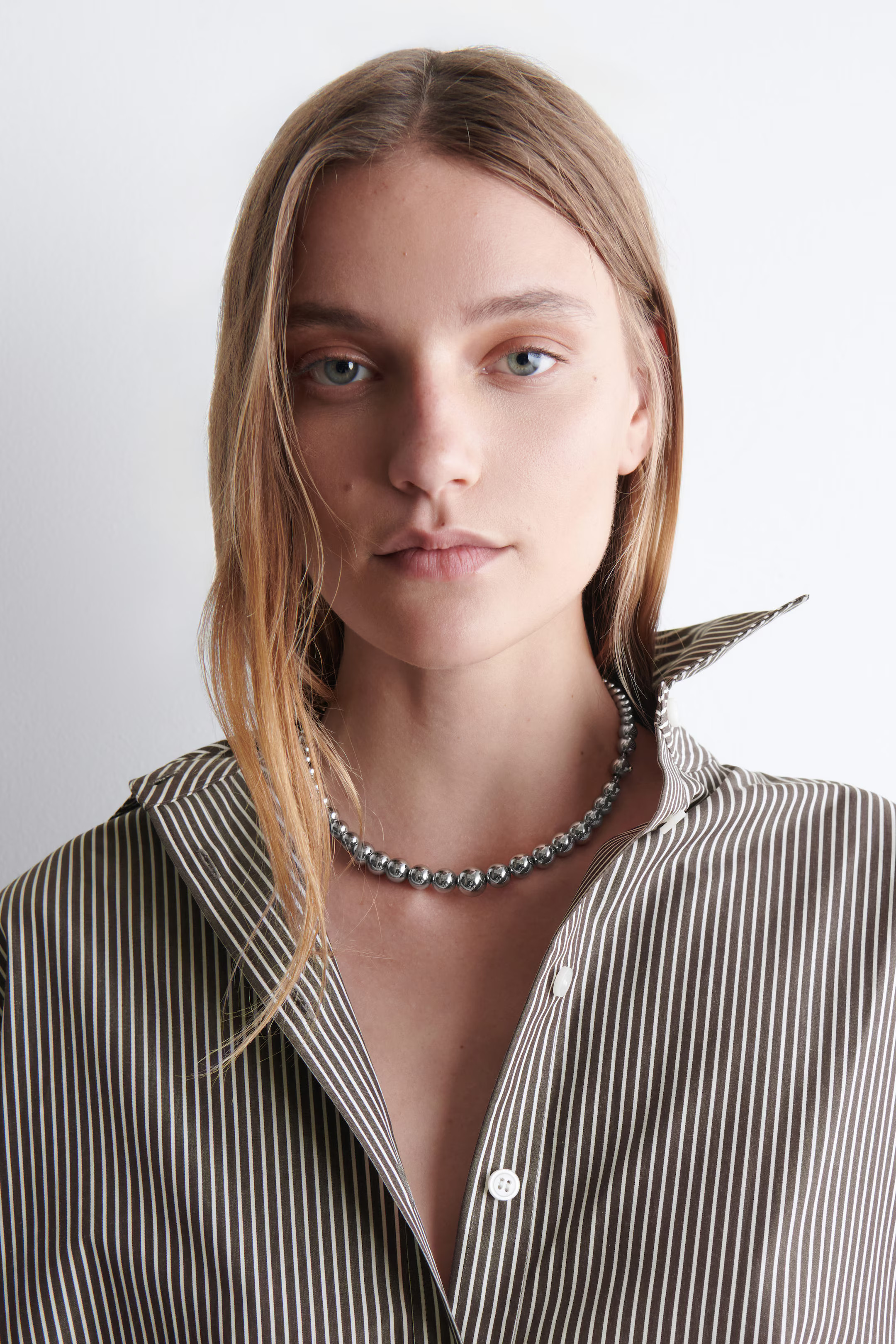 BEADED NECKLACE - SILVER | COS | COS (EU)