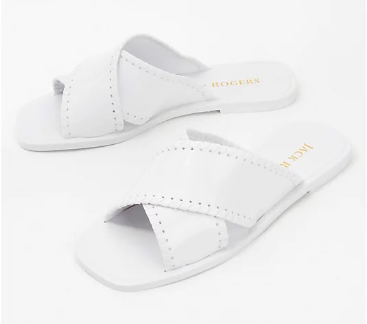 Jack Rogers Crossband Jelly Slide Sandals Sloane | QVC