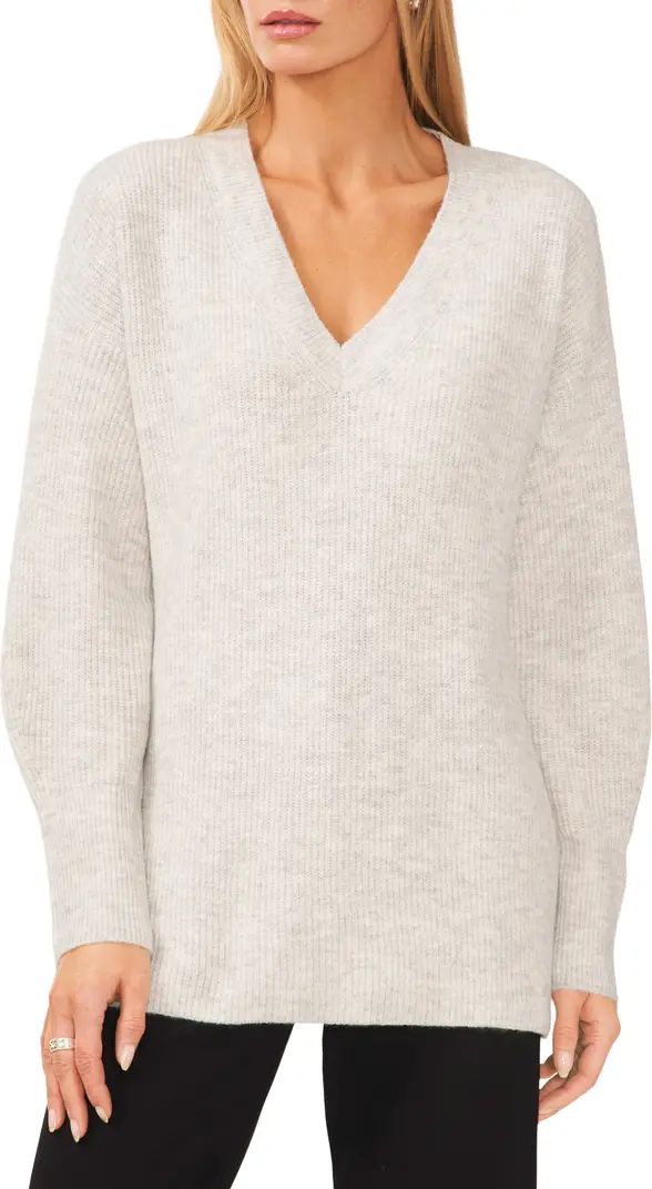 Halogen® V-Neck Tunic Sweater | Nordstrom | Nordstrom Canada