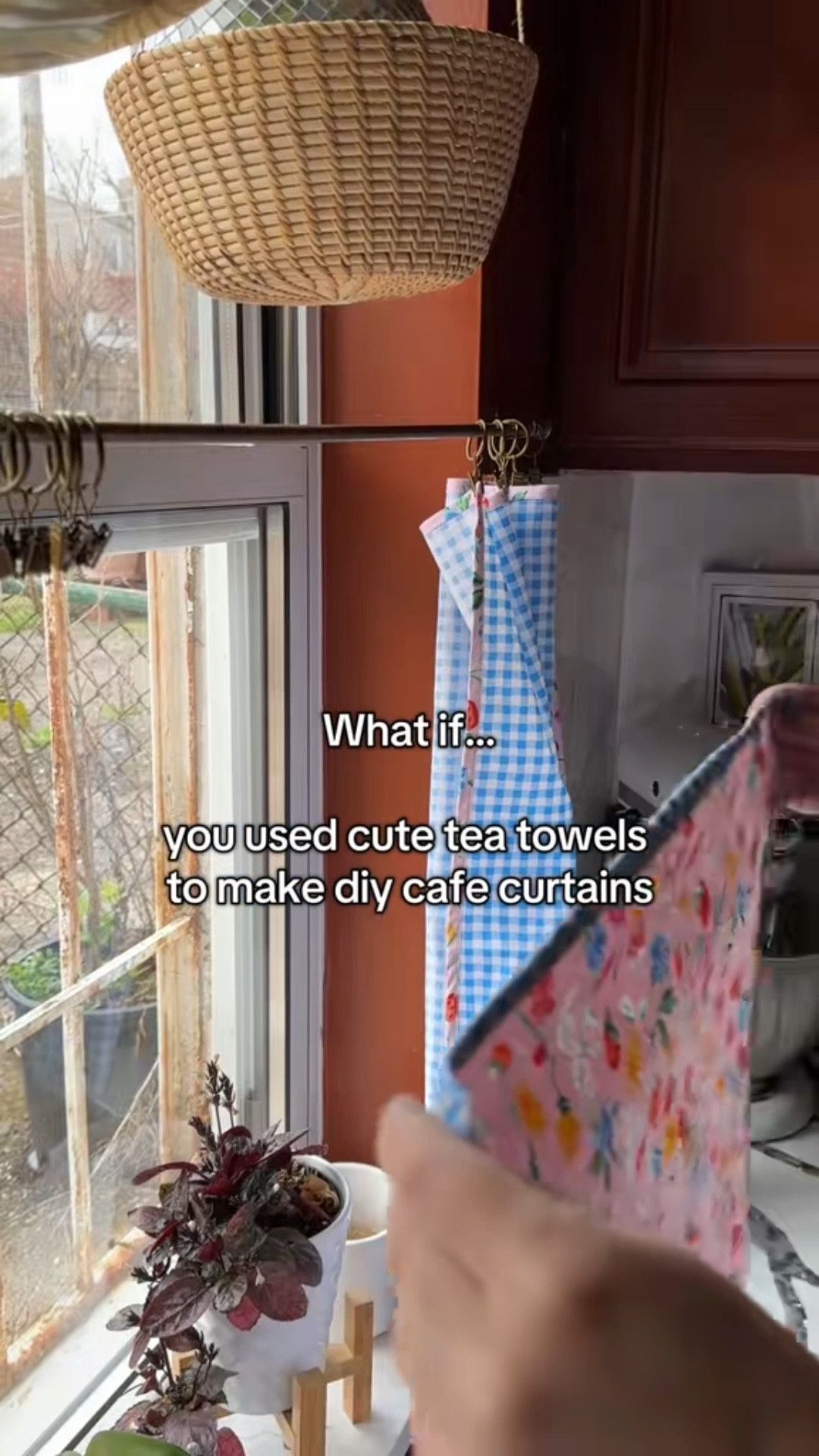 Add a bit of color and whimsy by using tea towels (or napkins) to make diy cafe curtains 

DIY home , cafe curtains, colorful home decor, maximalist decor, diy curtains, curtains, kitchen decor 

#LTKStyleTip #LTKHome #LTKFindsUnder50