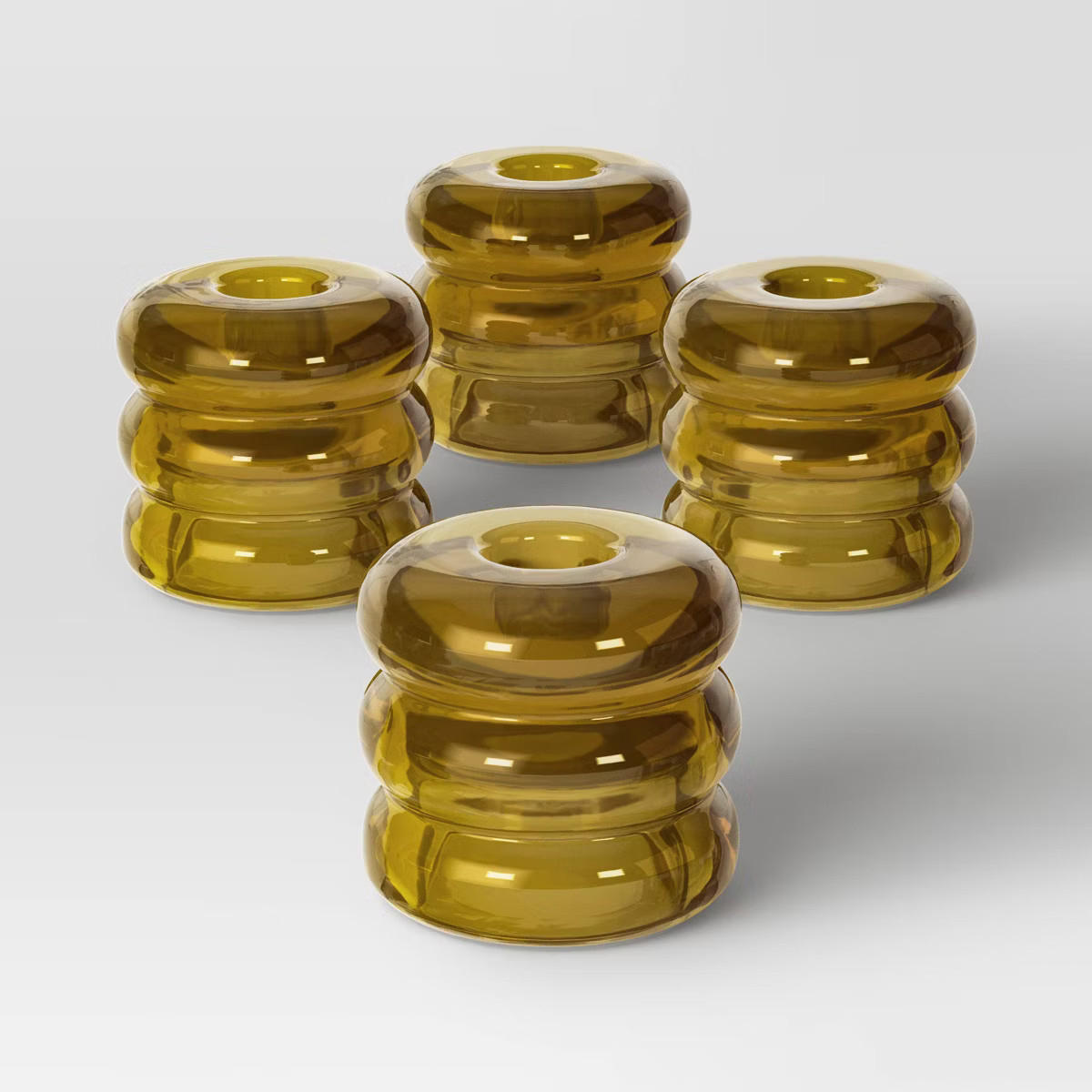 4pk Bubble Glass Taper Candle Holder - Room Essentials™ | Target