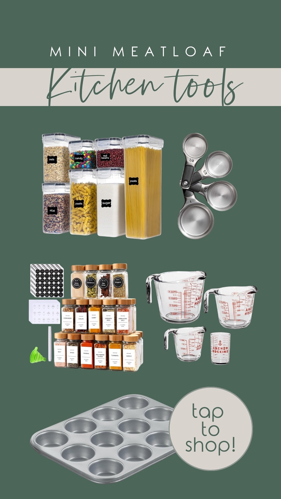 Essentials for my mini meatloaf recipe!! (You can find it on my blog!)

#LTKfoodie