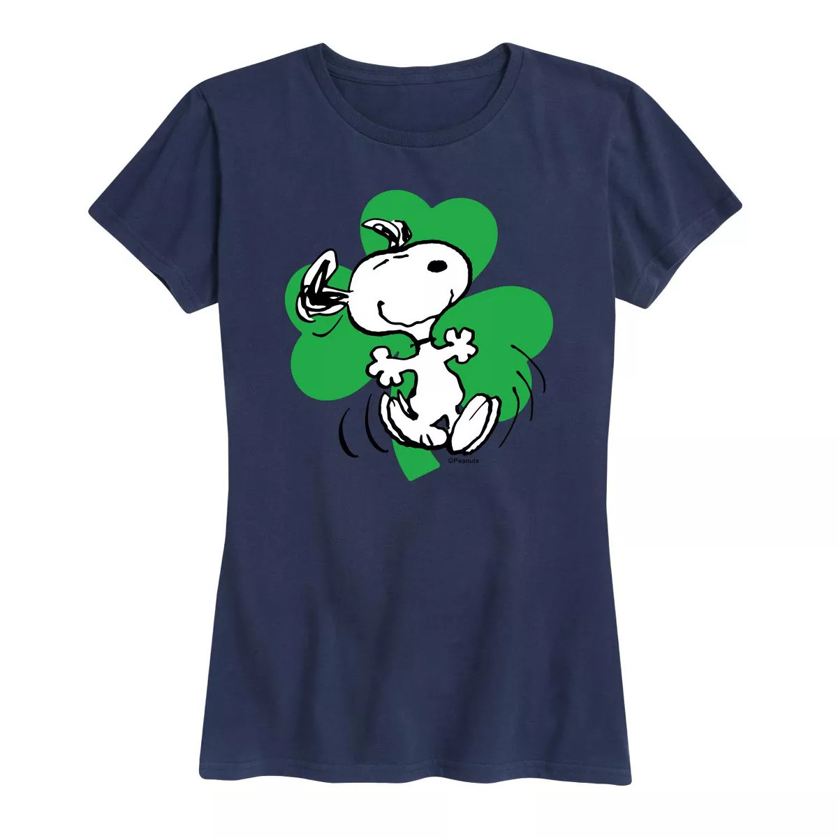 Women's - Peanuts - St. Patrick's Day with Snoopy Short Sleeve Graphic T-Shirt | Target