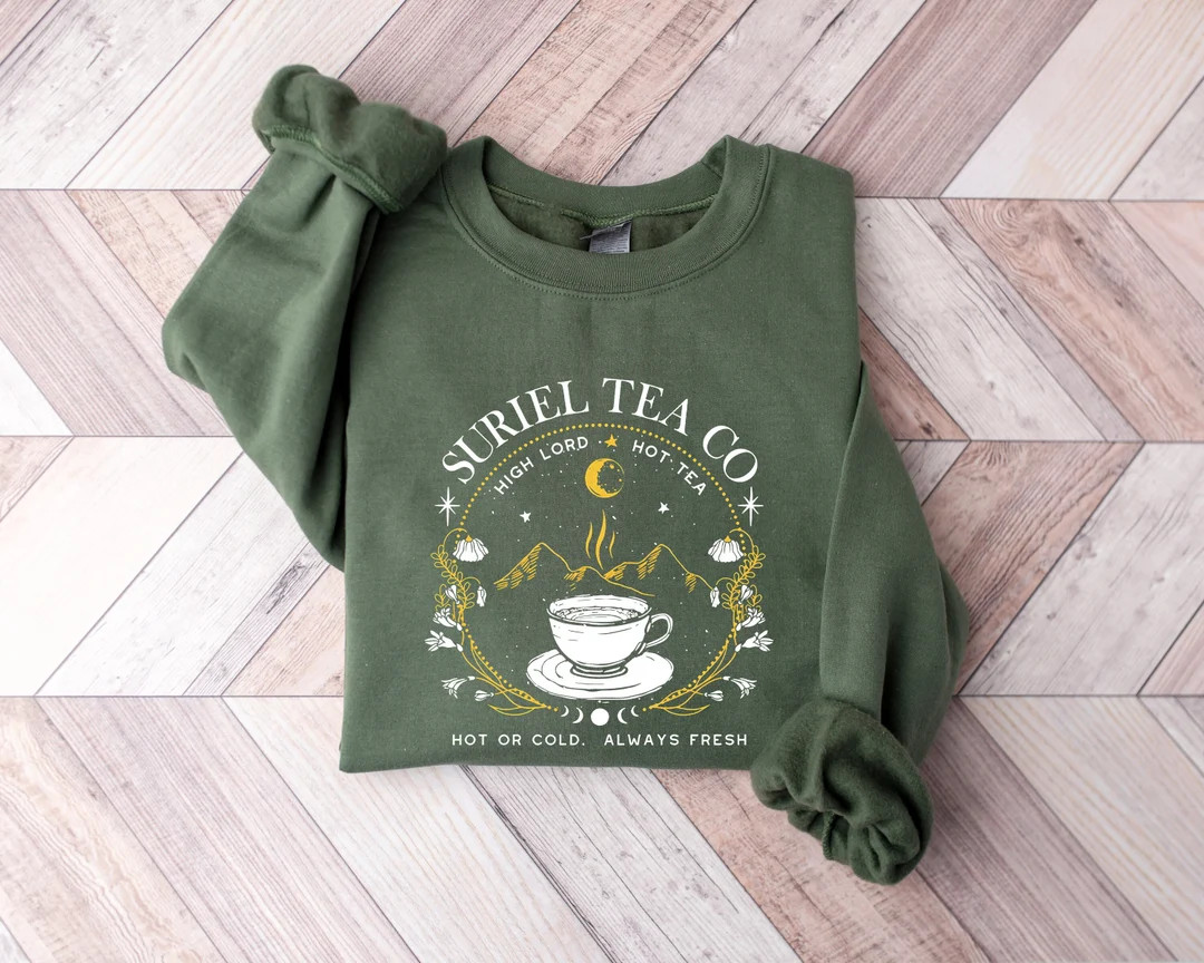 Suriel Tea Co Shirt, Book Lover T-Shirt, Acotar Sweatshirt, A Court Of Thorns And Roses Tee, Sara... | Etsy (US)