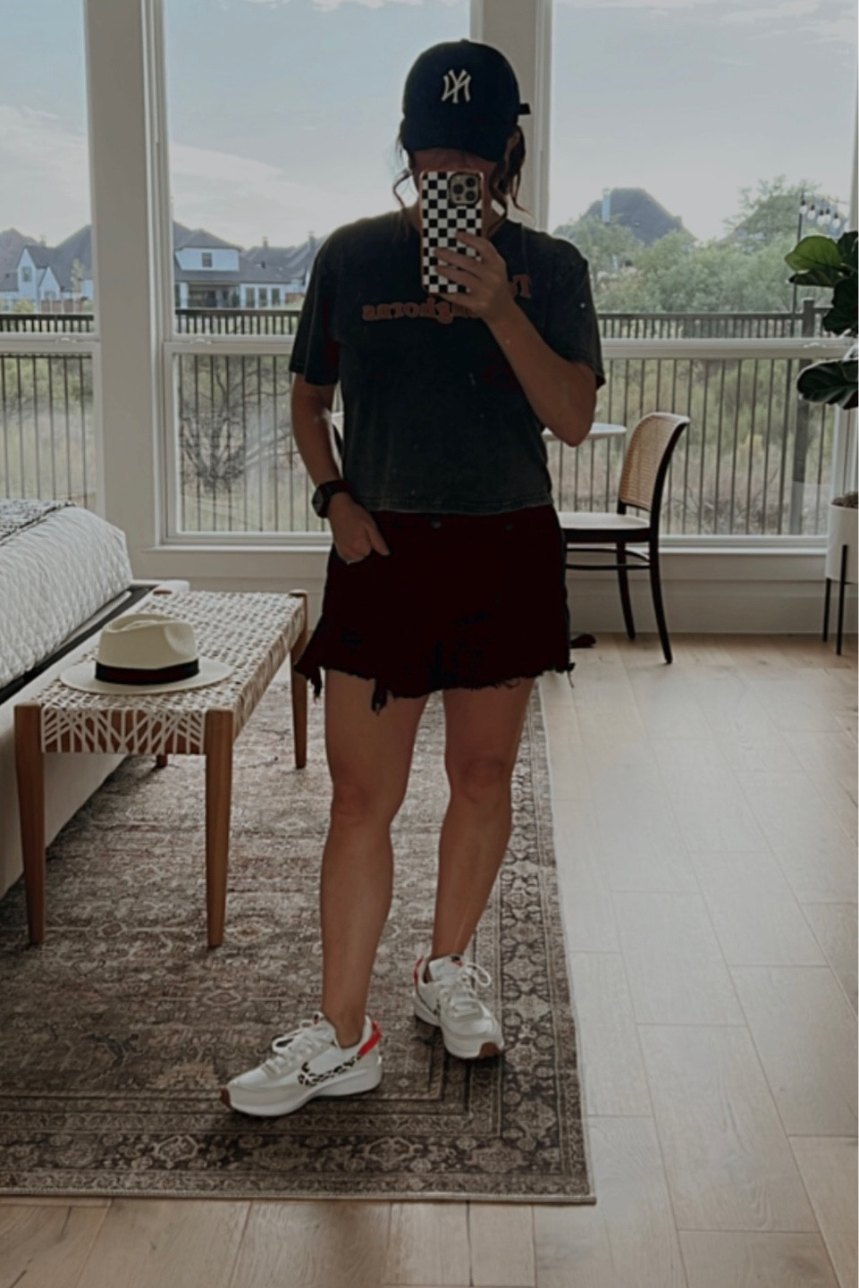 College game day. My sneakers and my shorts are on sale. 

Denim shorts, black shorts, short sale, aerie, sneaker sale, Nike sneakers, fashion sneakers, leopard sneakers, comfy sneakers, college game day outfit, 
Checkered phone case, ny baseball cap, black baseball cap
Nike waffle debut sneaker, retro sneaker, viral sneaker, popular sneaker 

#LTKstyletip #LTKshoecrush #LTKsalealert