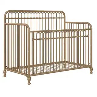 Little Seeds Ivy 3-in-1 Convertible Metal Crib (Gold) | Bed Bath & Beyond
