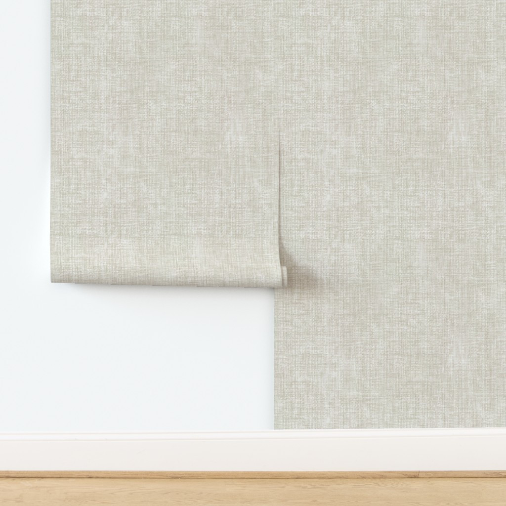 24Grass cloth - beige Wallpaper bysugarpinedesign | Spoonflower