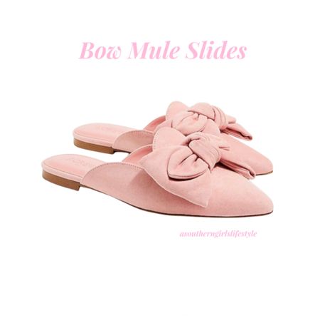 Rose Pink Sueded Bow Mules - On Sale! 

I got the tan last year & wore them all Fall/Winter! Will again this year.

Comfy & Cute with Jeans & Dresses!

Also come in Navy & Brandy

#LTKshoecrush #LTKsalealert #LTKSeasonal