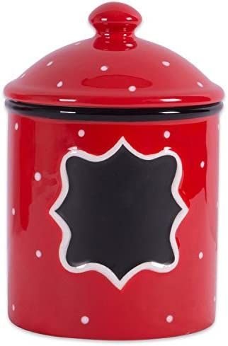 DII Ceramic Farmhouse Chic Polka-Dot Canister/Container Organize Your Kitchen, Countertops, Cupbo... | Amazon (US)