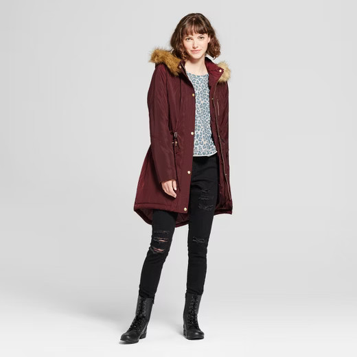 Women's Parka with Removable Faux Fur Hood - Mossimo Supply Co.™ | Target