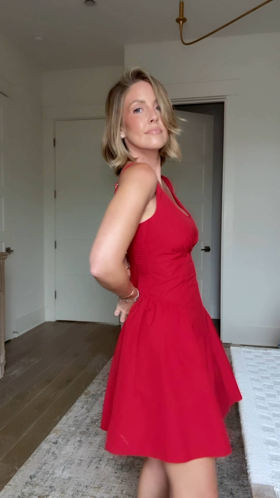 Absolutely LOVE this bra free dress - so flattering and would be perfect for the Fourth of July ❤️🇺🇸 I have the XS Regular

#LTKootd #LTKOver40 #LTKPetite
