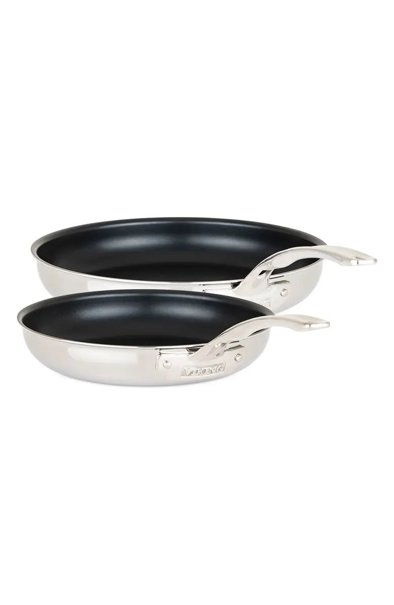 3-Ply Nonstick Stainless Steel Fry Pan Set | Nordstrom