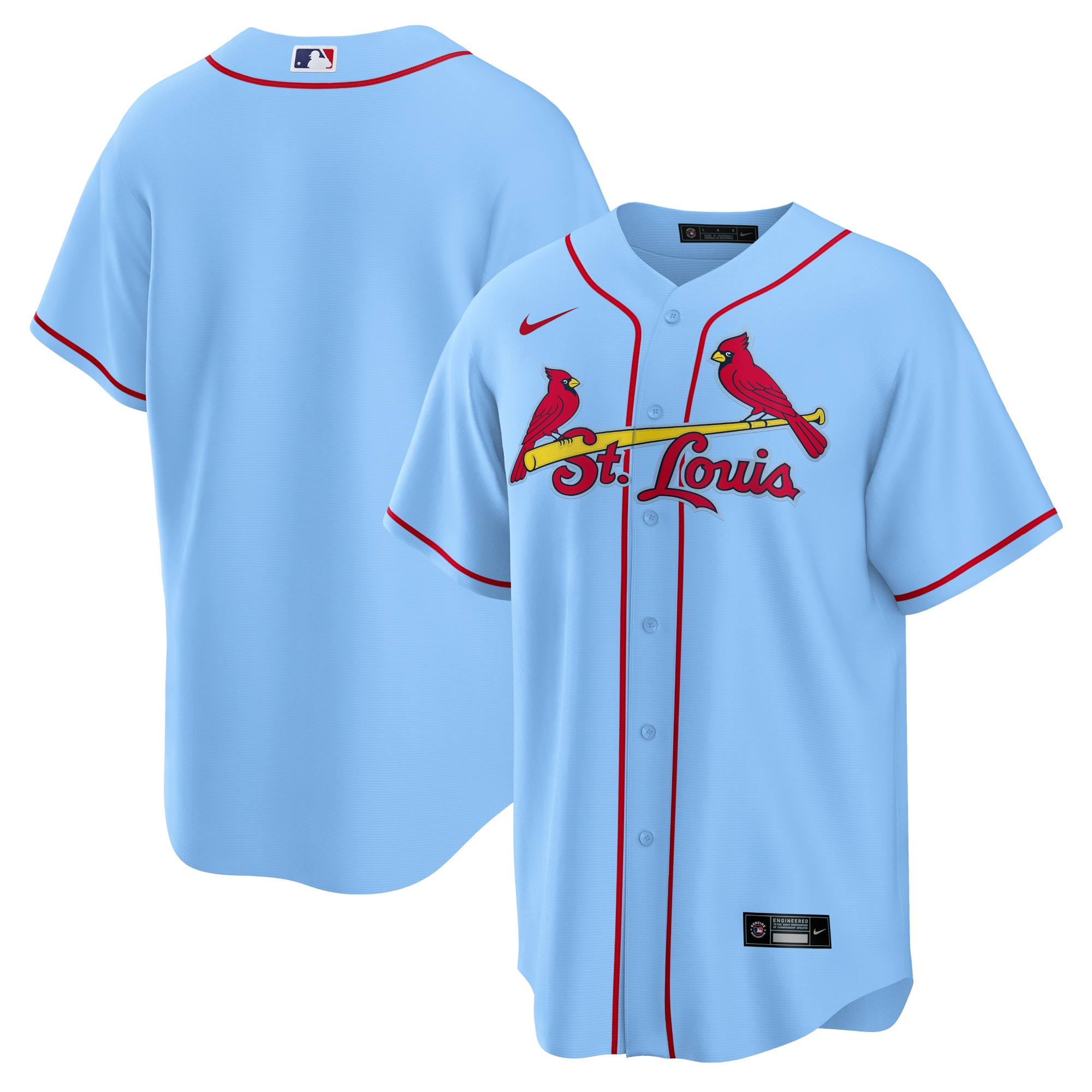 Men's St. Louis Cardinals Nike Light Blue Alternate Replica Team Jersey | MLB Shop
