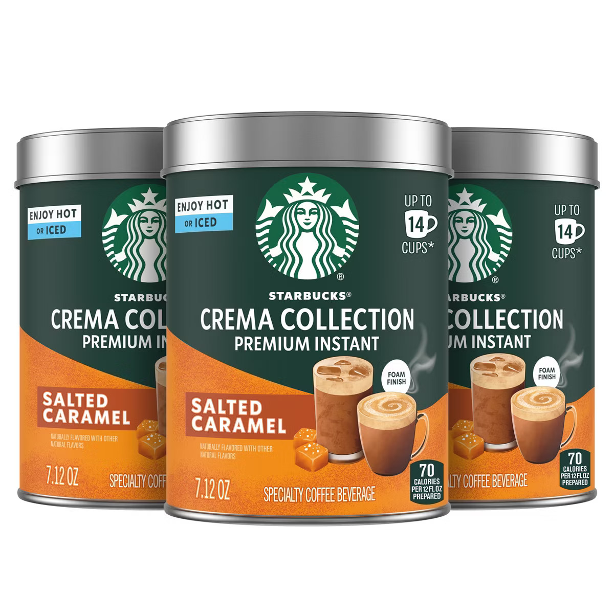 Starbucks Crema Collection Salted Caramel Premium Instant Coffee - 21.36oz/3ct | Target
