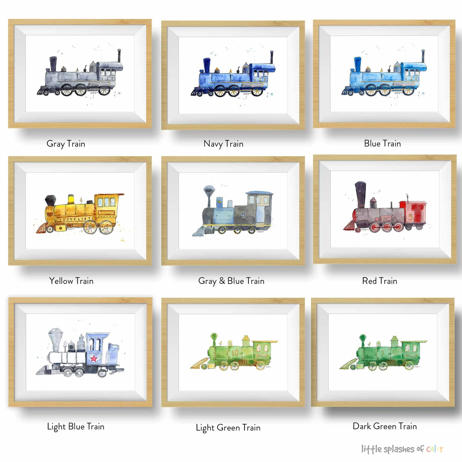 25+ to Choose, Train Prints Set for Toddler Boys Room, Train Wall Art, Nursery Wall Decor, Steam ... | Etsy (US)