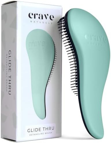 Crave Naturals Glide Thru Detangling Hairbrush That Glides Through Tangles for Wet, Dry and Damag... | Amazon (US)