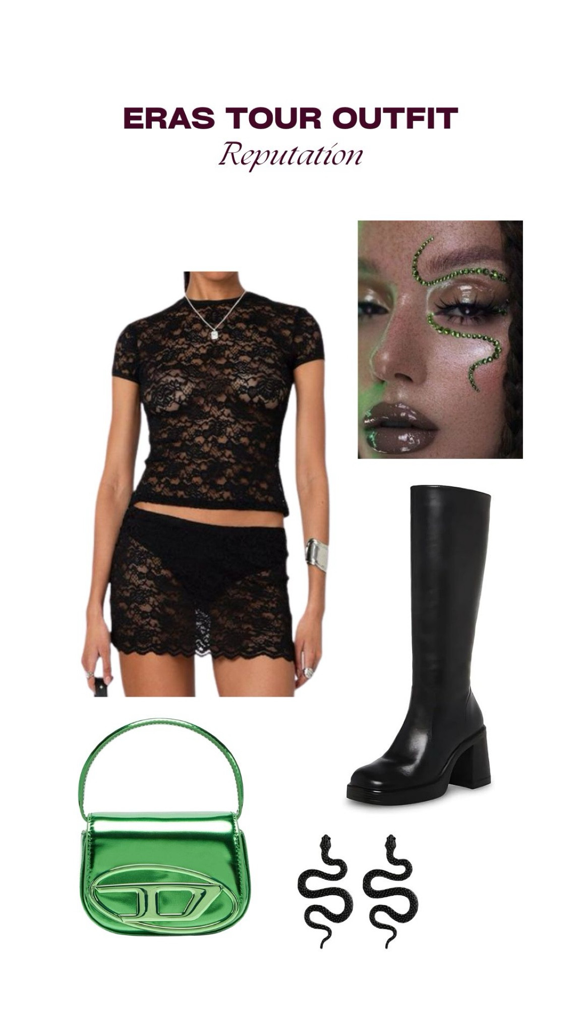 Eras Tour Outfit 🖤🐍🔪

Taylor Swift, Taylor Swift concert, Reputation, Taylor Swift outfit inspo, Taylor Swift Reputation outfit idea 

#LTKItBag #LTKStyleTip #LTKFindsUnder100