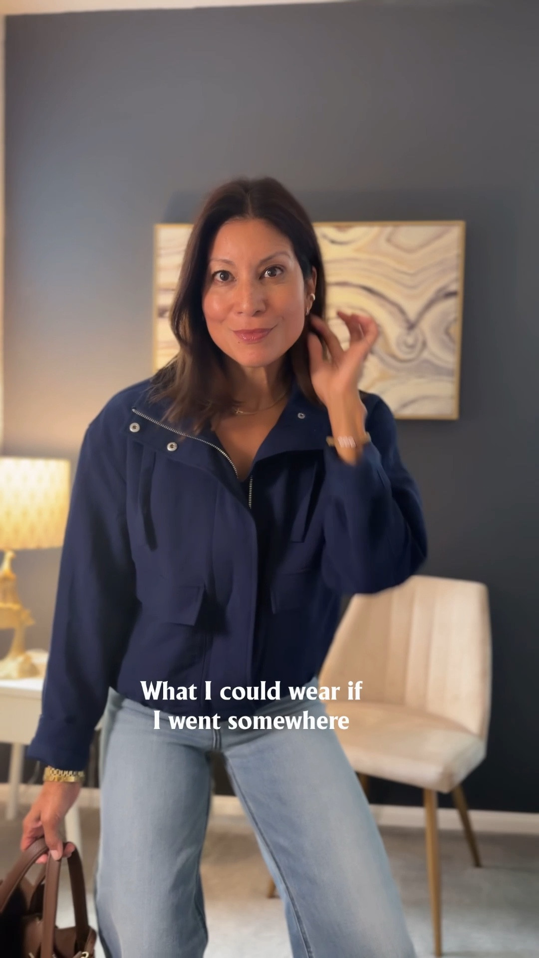 I’ll be ready just in case something comes up.  

Check out the bomber jacket if you haven’t yet. Wearing xs @Target 
Jeans size 2 

Spring outfit 

#LTKPetite #LTKootd #LTKOver40