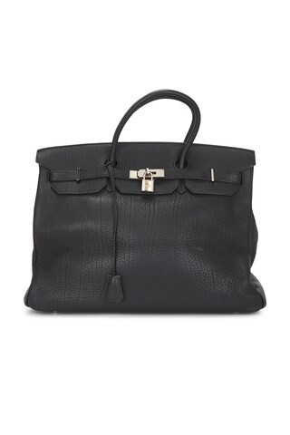 Hermes Fjord Birkin 40 Handbag in Black | FWRD 