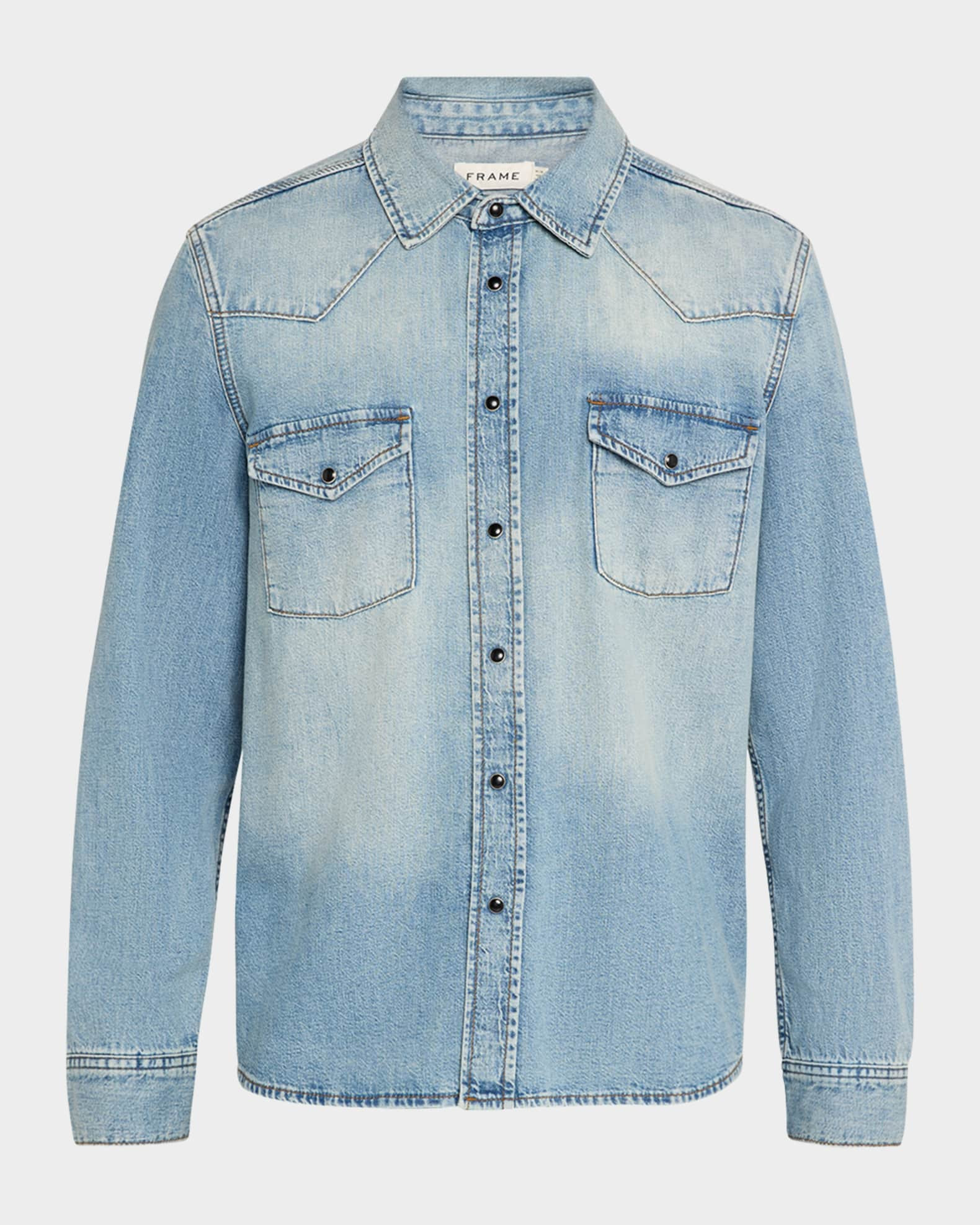 Men's Denim Western Shirt | Neiman Marcus