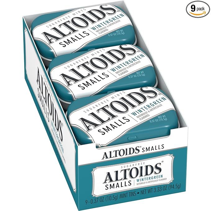 Altoids Smalls Wintergreen Sugarfree Mints, 0.37 Ounce (9 Packs) | Amazon (US)