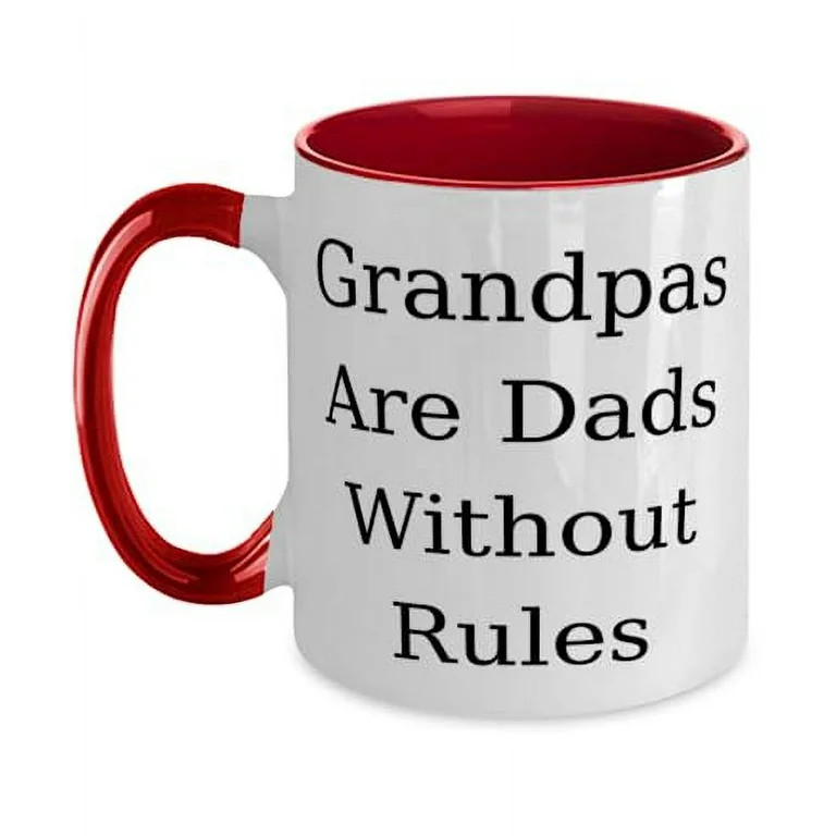 Cool Grandpa Two Tone 11oz Mug, Grandpas Are Dads Without Rules, Present For Big Paw, Love Gifts ... | Walmart (US)