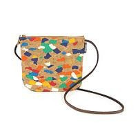 Multicolored Cork Crossbody Bag, Small Cork Bag, Mini Crossbody Purse, Vegan Crossbody, Hands Free Purse, Small Vegan Bag, Spicer Bags | Etsy (US)