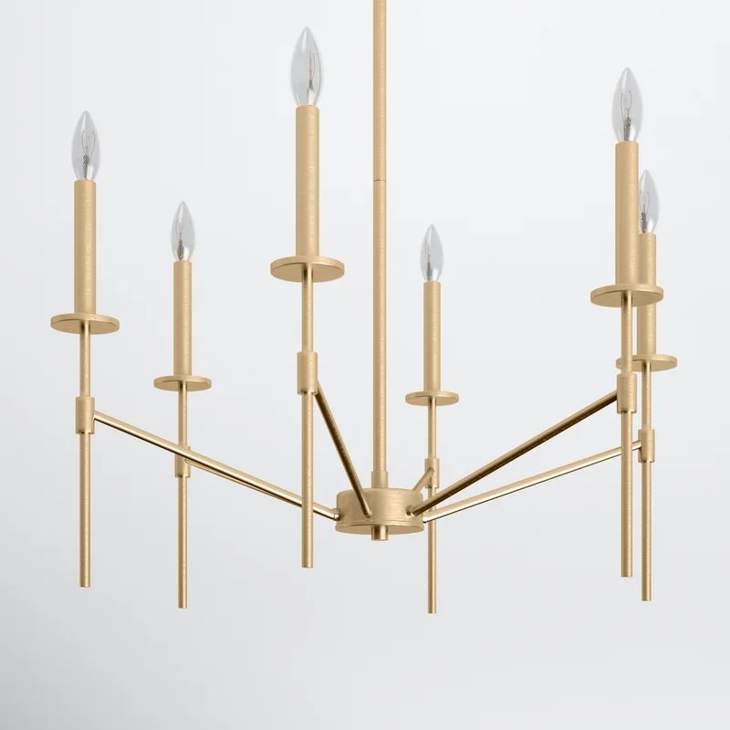 Brinley 6 - Light Candle Style Classic / Traditional Chandelier | Wayfair North America