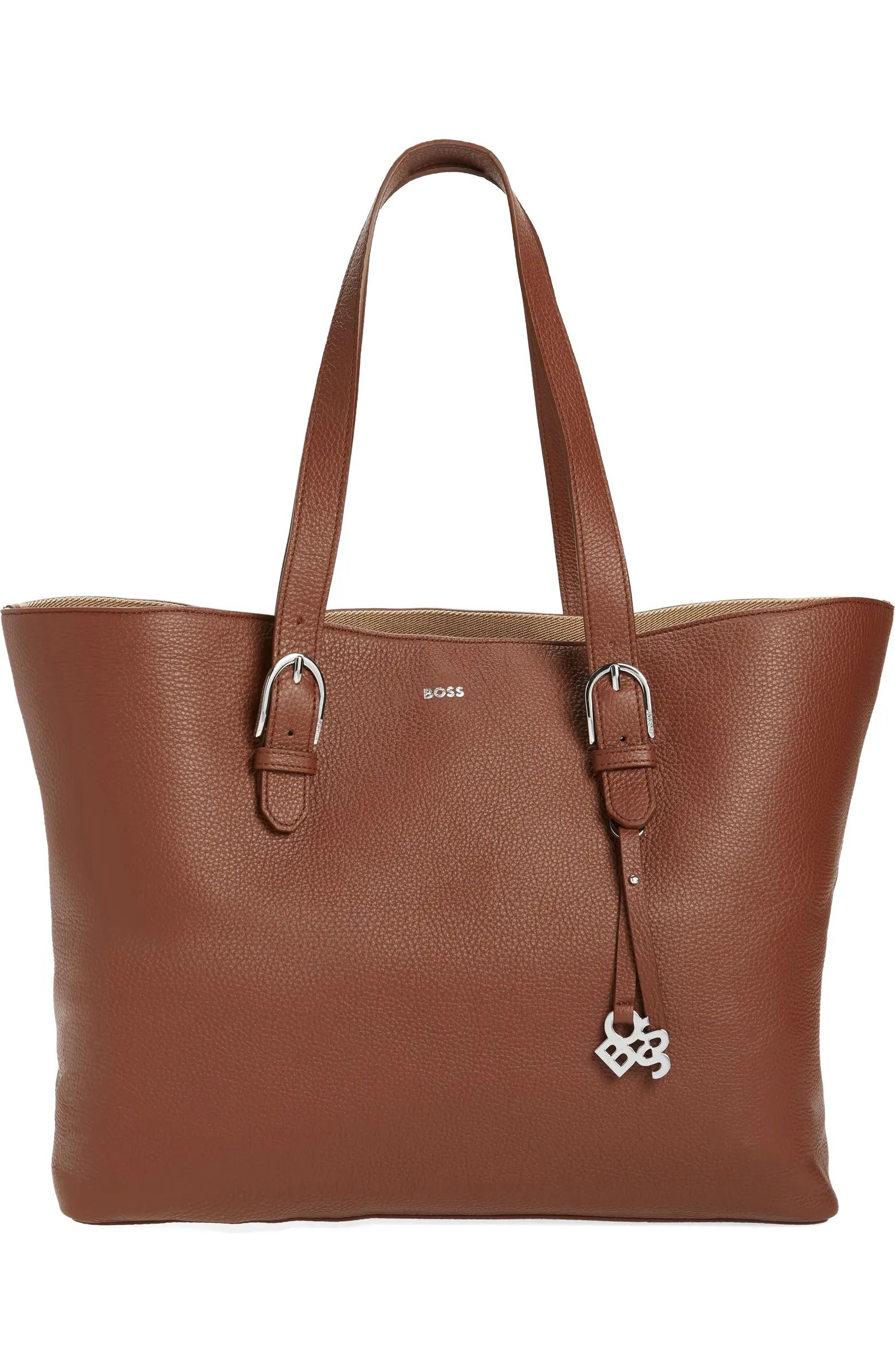 Scarlet Leather Shopper Bag | Nordstrom