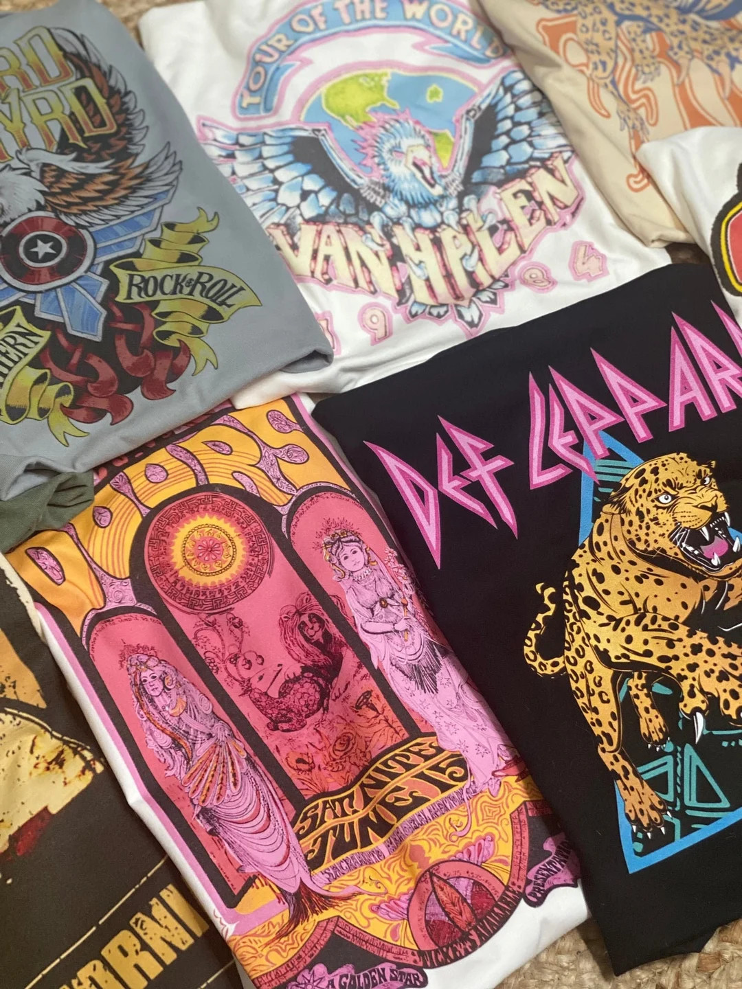 BAND TEES, Lynard, Journey, Def Leopard, The Stones, The Doors, Halen, World Tour, DTG Printed, P... | Etsy (US)