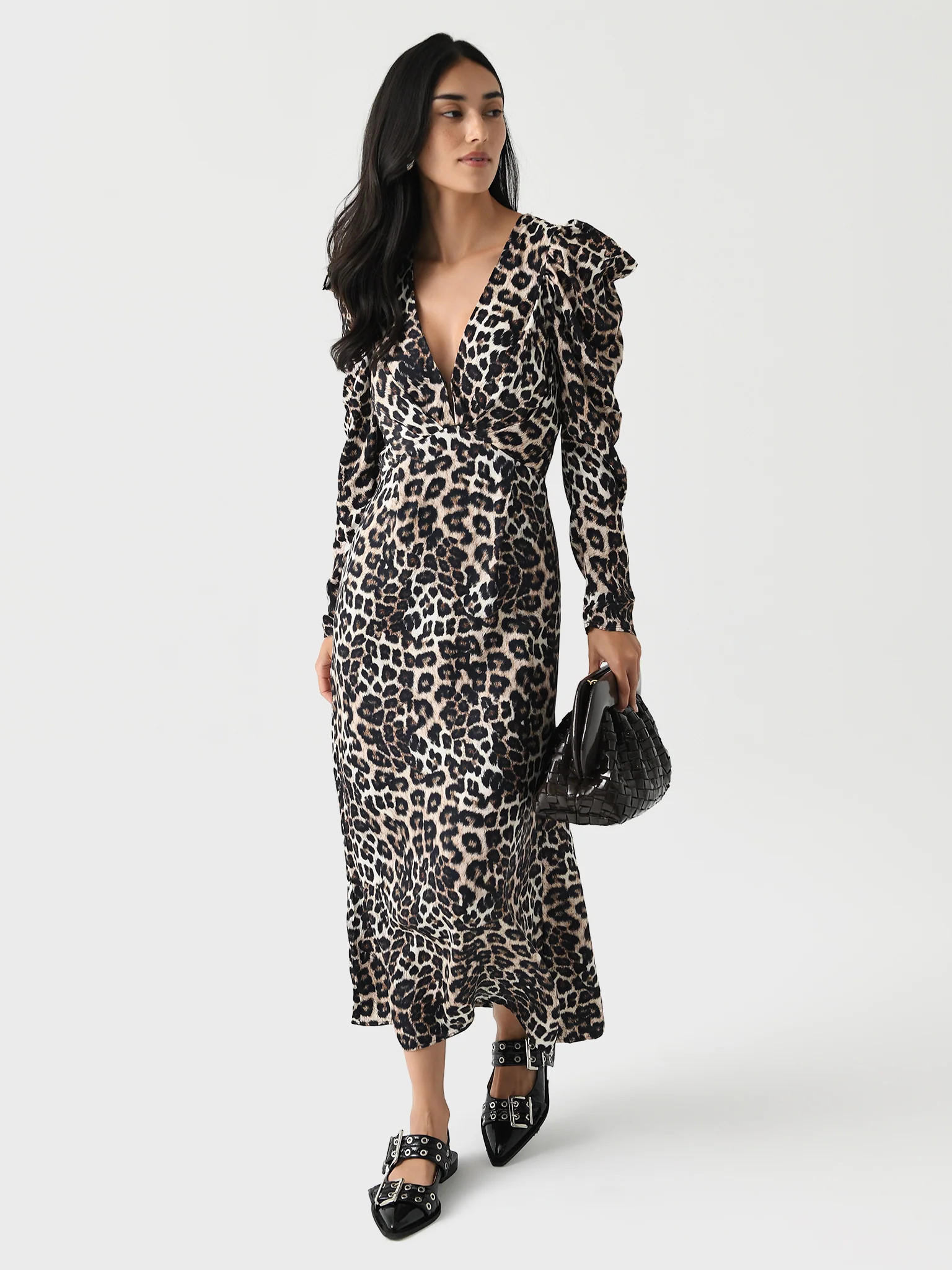 FARM RIO
                      
                     Women's Natural Skin Midi Dress | Saint Bernard