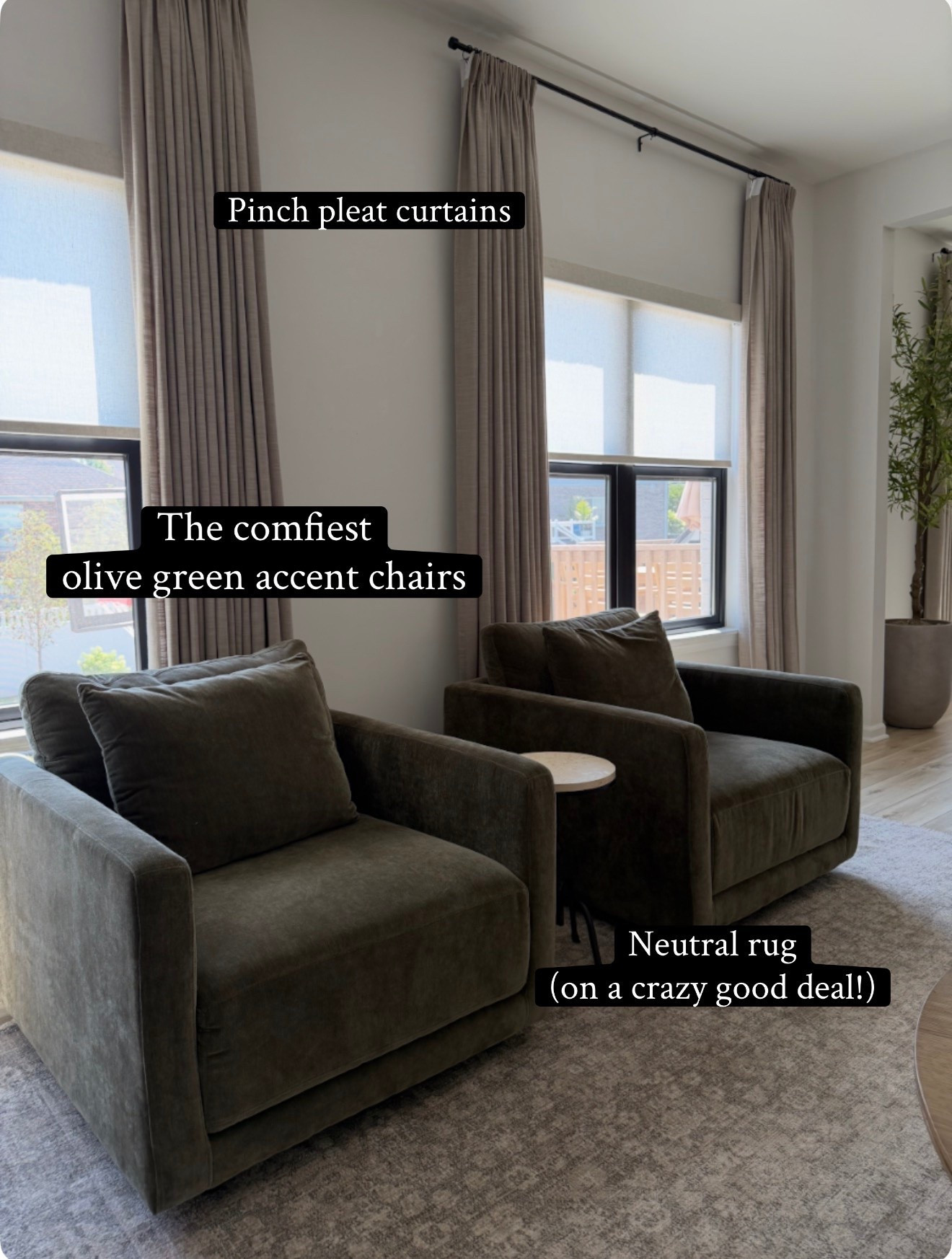 Cozy sitting area! Curtain color - burlywood birch

#LTKSaleAlert #LTKHome