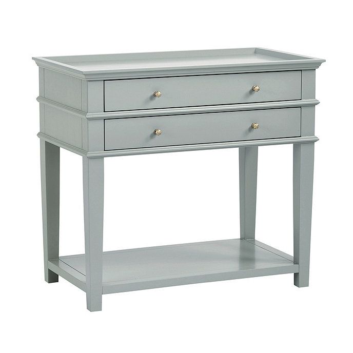 Grace 2 Drawer Open Shelf Side Table | Ballard Designs | Ballard Designs, Inc.
