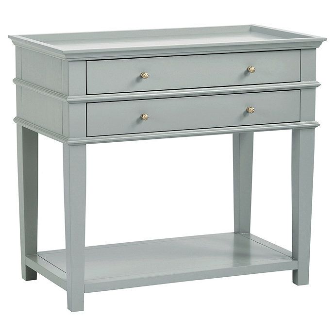 Grace 2 Drawer Open Shelf Side Table | Ballard Designs, Inc.