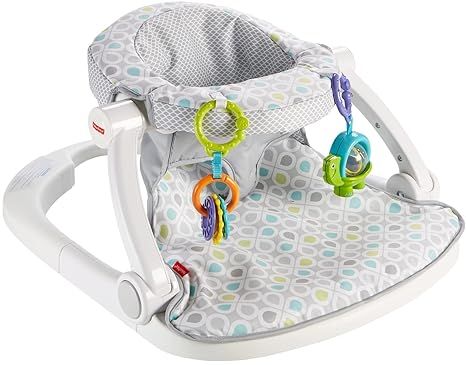 Fisher-Price Portable Baby Seat with Toys, Baby Chair for Sitting Up, Sit-Me-Up Floor Seat, Honey... | Amazon (US)