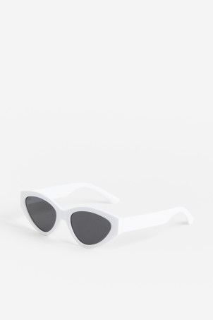 Oval Sunglasses - Cream - Ladies | H&M US | H&M (US + CA)