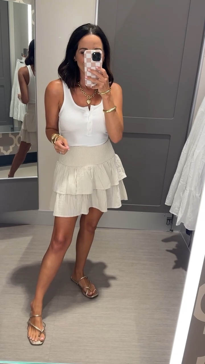 Such an adorable mini a-line skirt! It’s super fun and cute, perfect for those days when you want to look put together and still be comfy!
Love the elastic waistband, it’s stretchy enough for comfort.



Summer style  ruffle skirt  Target fashion



#LTKSeasonal #LTKFindsUnder50 #LTKStyleTip