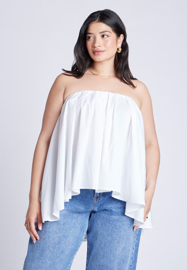 Cascading Tube Top | Eloquii
