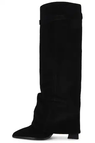 Felicity Foldover Boot in Black | Revolve Clothing (Global)