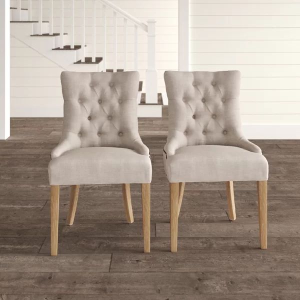 Kerwin Tufted Upholstered Solid Back Side Chair (Set of 2) | Wayfair North America