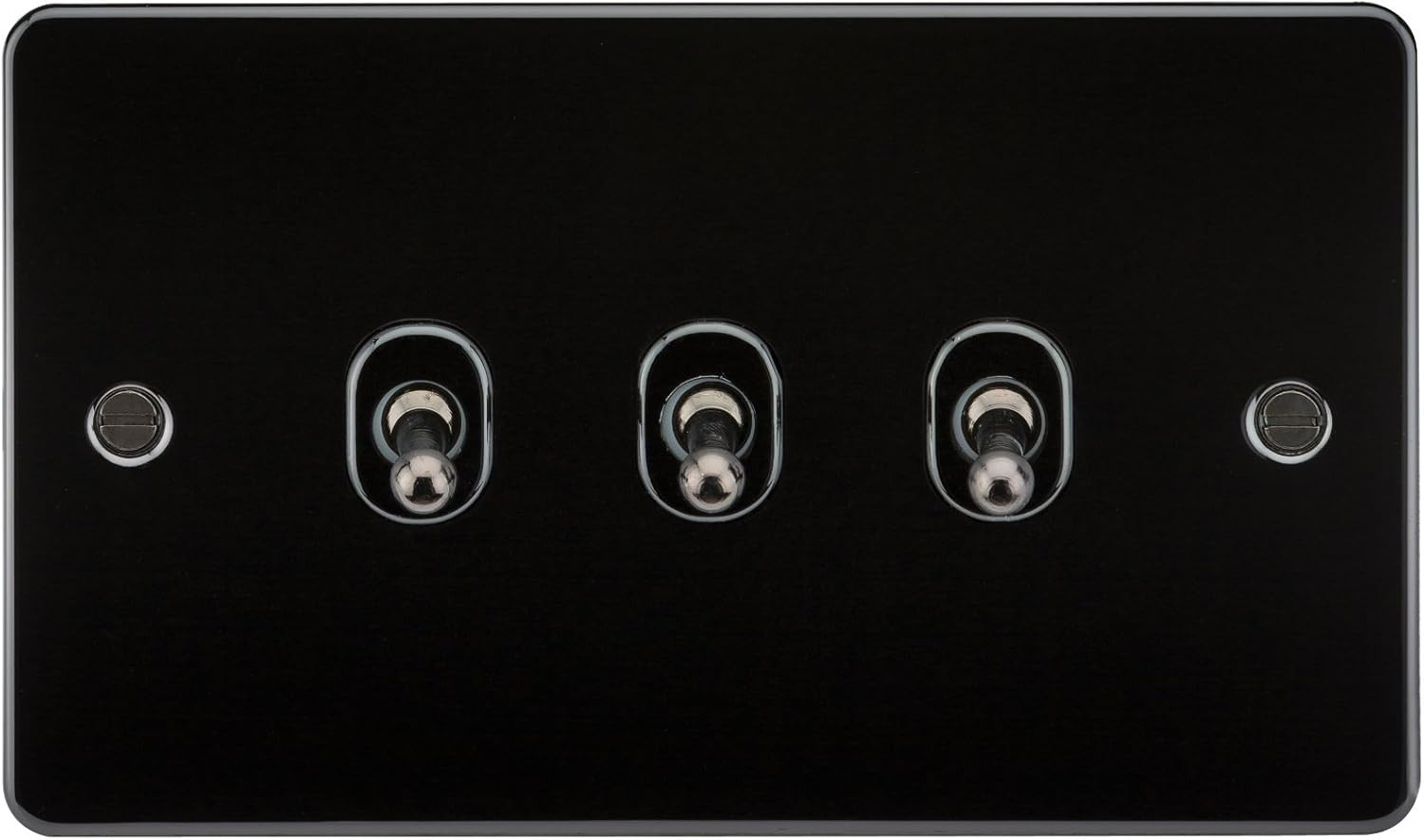 Knightsbridge FP3TOGGM Plat FPAV3TOGGM Flat Plate 10A 3G 2 Way Toggle Switch-Gunmetal | Amazon (US)