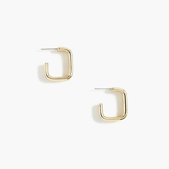 Square hoop earrings | J.Crew Factory