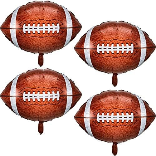 Skylety Football Balloons Football Rugby Shaped Aluminum Foil Balloons for Sport Themed Rugby Bir... | Amazon (US)