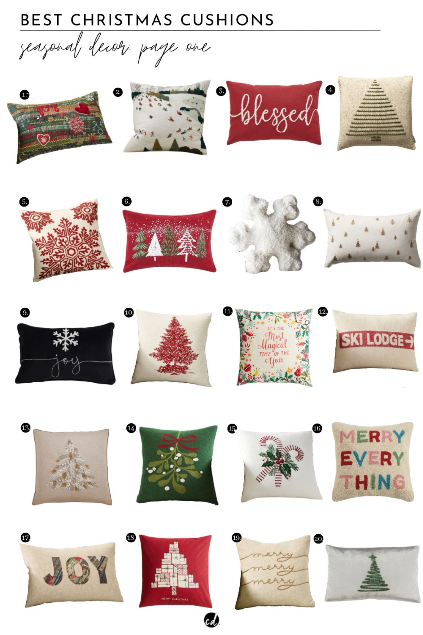 Cute Christmas Cushions For The Festive Season: Page 1 

#LTKSeasonal #LTKHoliday #LTKHome