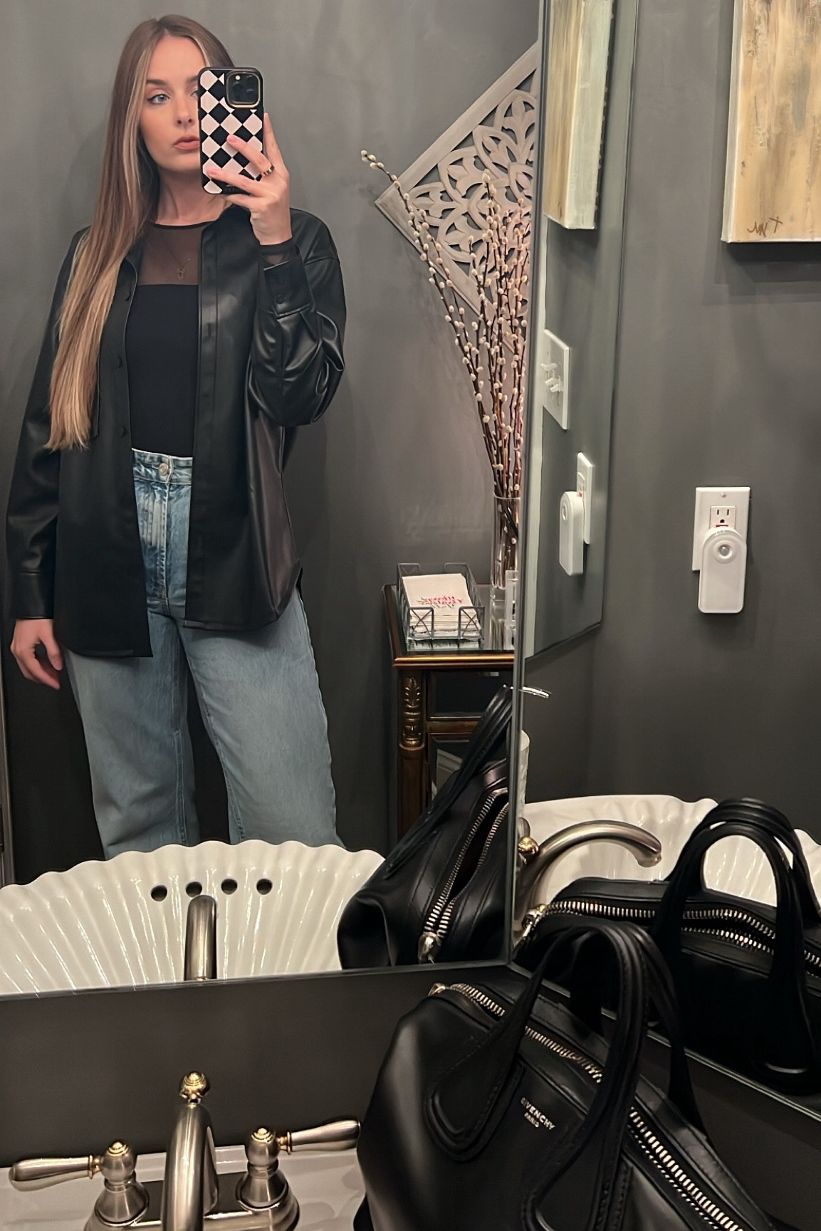 Leather shacket 🖤

#LTKfindsunder100 #LTKSeasonal #LTKGiftGuide