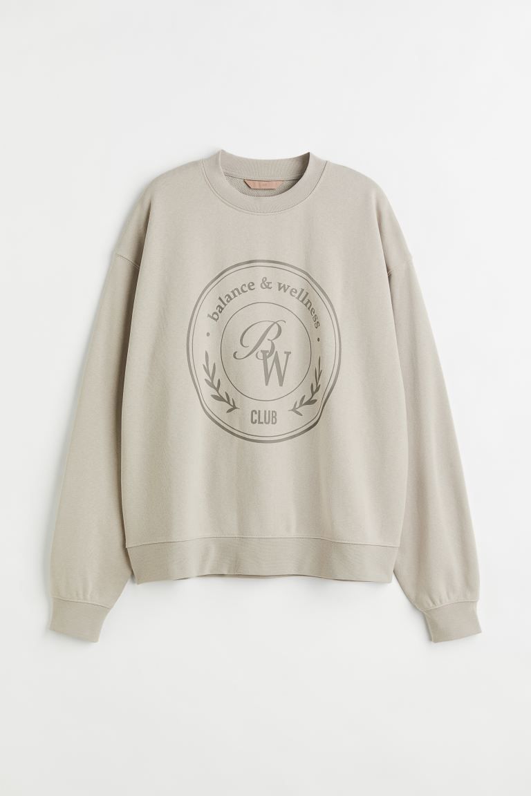 Printed Sweatshirt | H&M (US + CA)