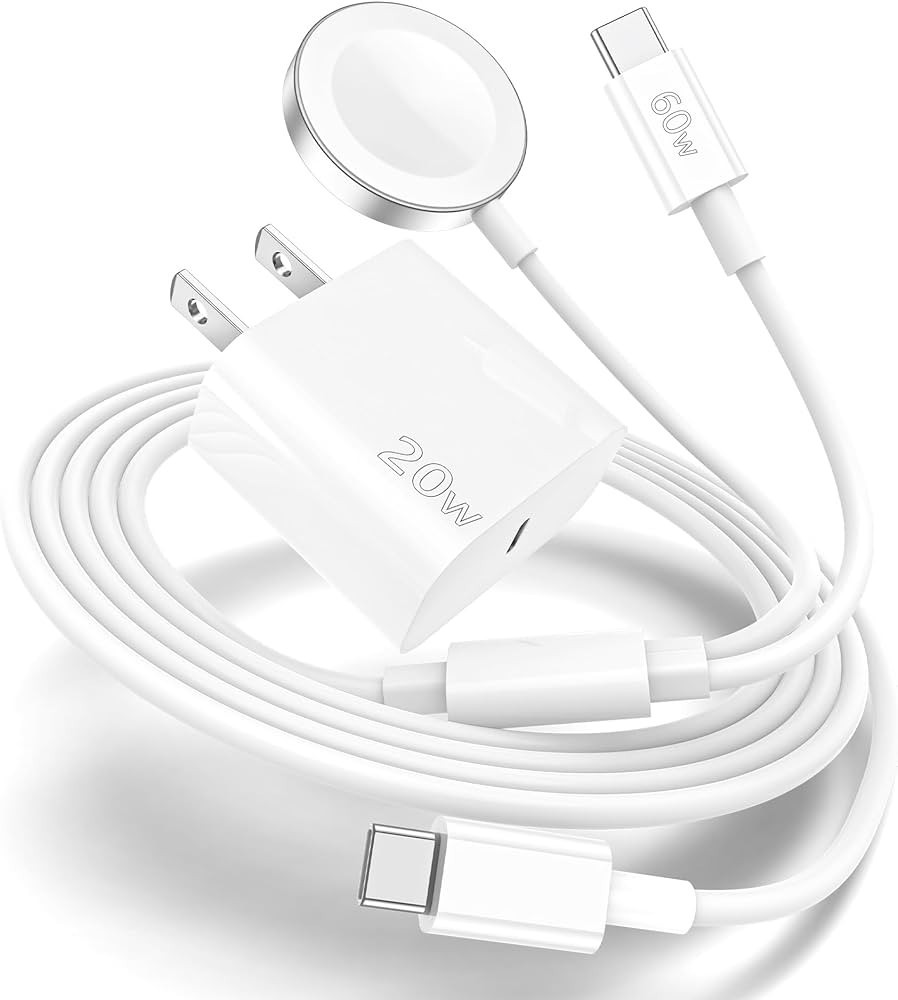Apple Watch Charger,Upgraded 2-in-1 USB C Fast iPhone 15 Charger [Apple MFi Certified] 6FT Magnet... | Amazon (US)