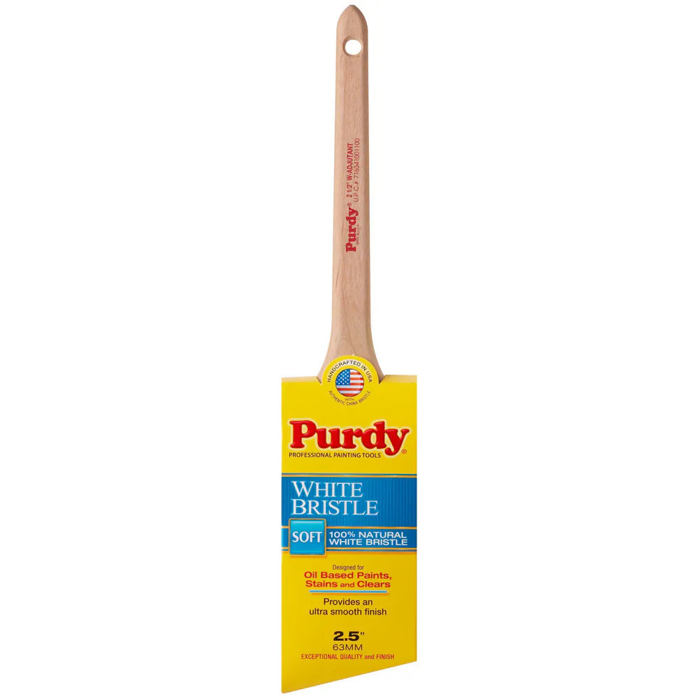 Purdy White Bristle 2-1/2-in Reusable Natural bristle Angle Stain brush | 145024425 | Lowe's