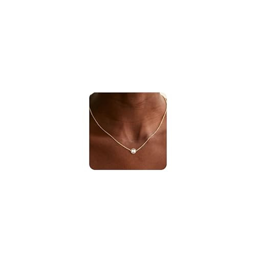 Ritach Mothers Day Gifts for Mom Daughter Wife - Real Gold Plated Pearl Necklaces for Women Daint... | Amazon (US)